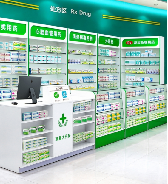 药店货架