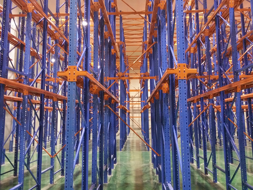 生物公司冷库房贯通式货架项目案例